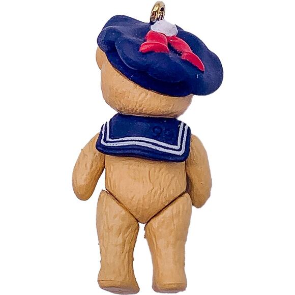 1999 Hallmark Keepsake Teddy-Bear Style #3 Miniature Christmas Ornament in Box - Picture 4 of 5